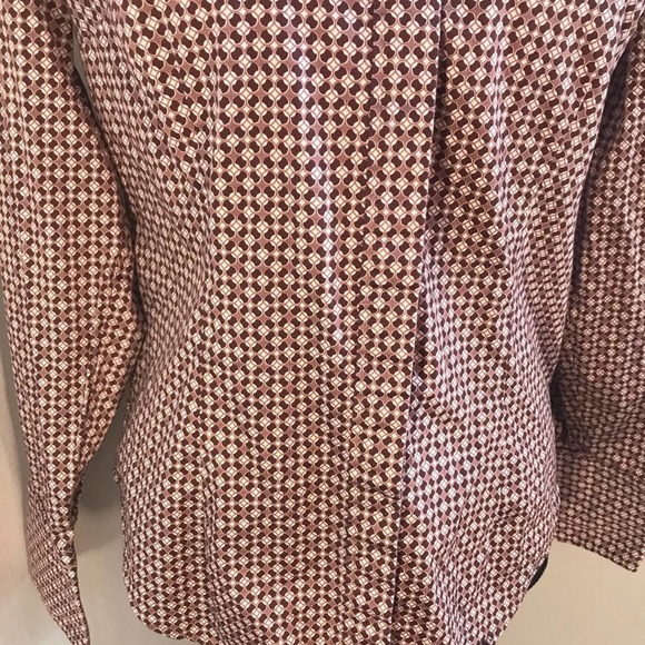 New York & Company Hi-Collar Long Sleeve Button Down Sz M - Picture 5 of 8